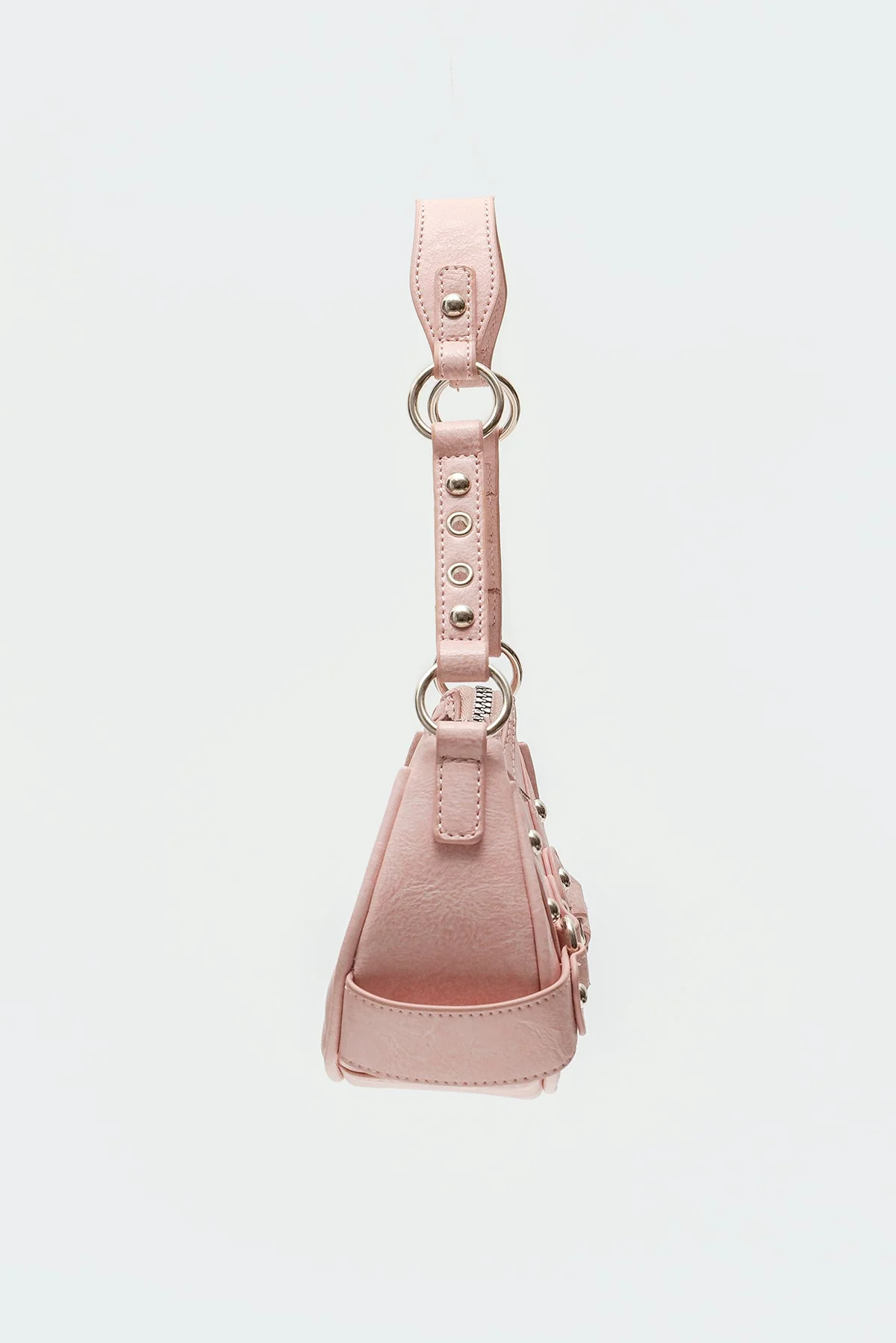 Hardware Faux Leather Bag - Image 4